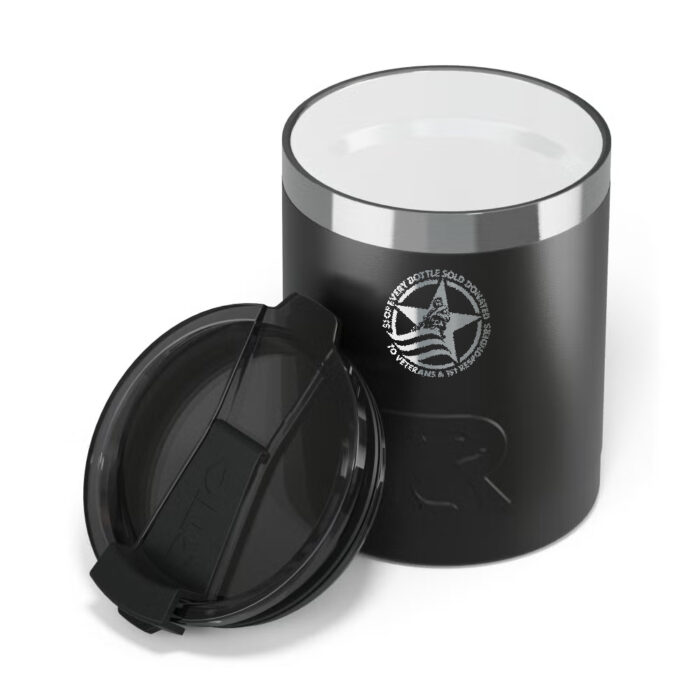 12oz. BGS Engraved RTIC Essential Lowball Tumbler (BLACK) - Image 3