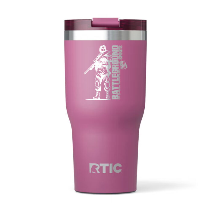 20oz. BGS Engraved RTIC Essential Tumbler (Orchid)