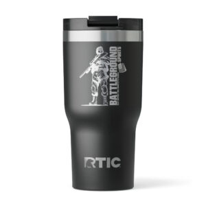 20oz. BGS Engraved RTIC Essential Tumbler (BLACK)