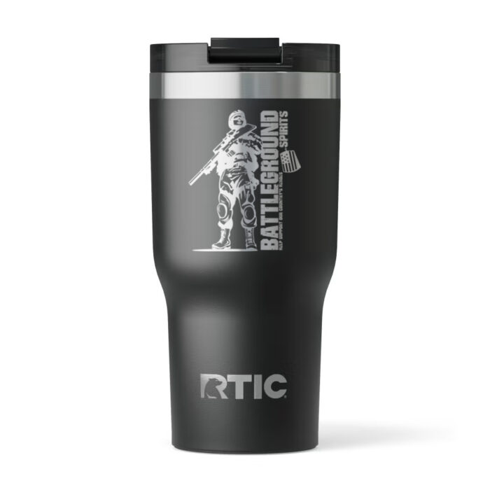 20oz. BGS Engraved RTIC Essential Tumbler (BLACK)