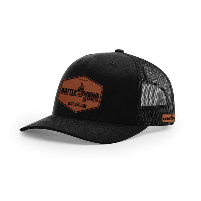Solid Black, Richardson Unisex 112 Trucker Adjustable Snapback Baseball Cap, One Size Fits Most