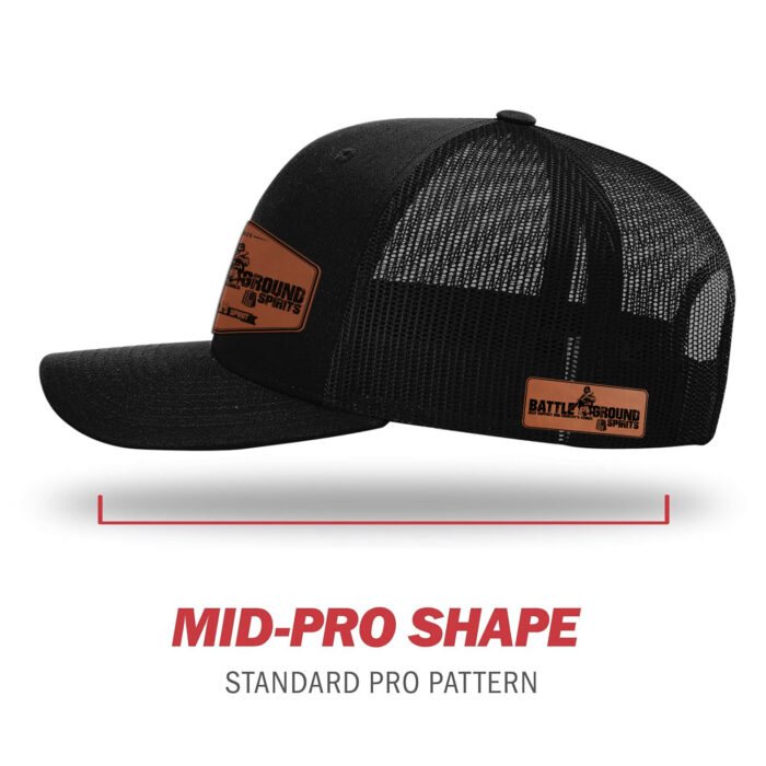 Solid Black, Richardson Unisex 112 Trucker Adjustable Snapback Baseball Cap, One Size Fits Most - Image 3