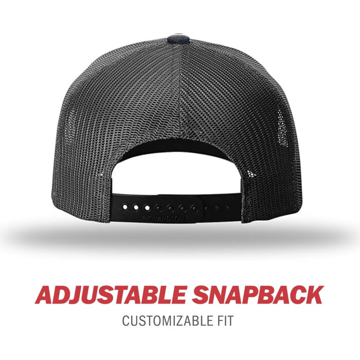 Duck Admiral Camo, Richardson Unisex 112 Trucker Adjustable Snapback Baseball Cap, One Size Fits Most - Image 3