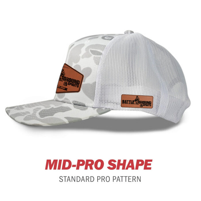 Blizzard Duck Camo, Richardson 112 Trucker Hat - 5 Panel Premium Adjustable Snapback Hat - Structured - Image 3