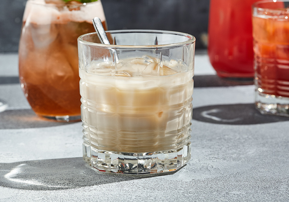 White russian cocktail is a cocktail made from coffee liqueur an